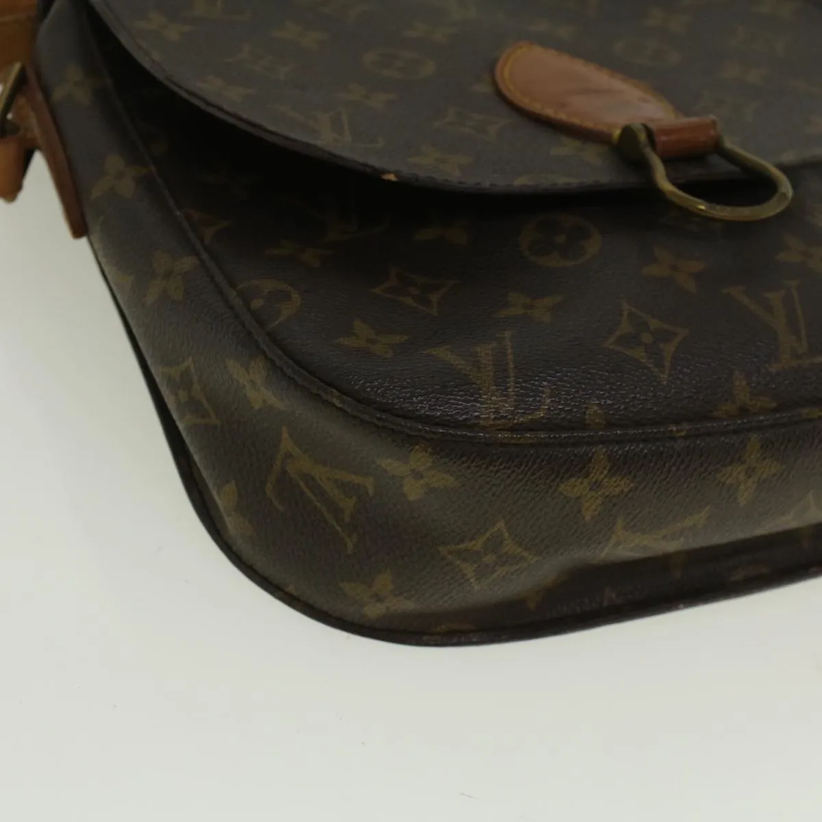 Trendy Inspired Louis Vuitton Monogram Saint Cloud Gm Shoulder Bag M51242 Lv Auth 56851