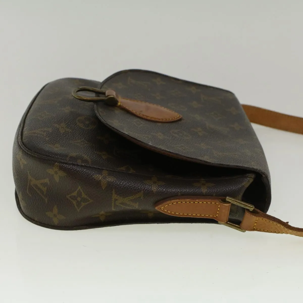 Trendy Inspired Louis Vuitton Monogram Saint Cloud Gm Shoulder Bag M51242 Lv Auth 56851