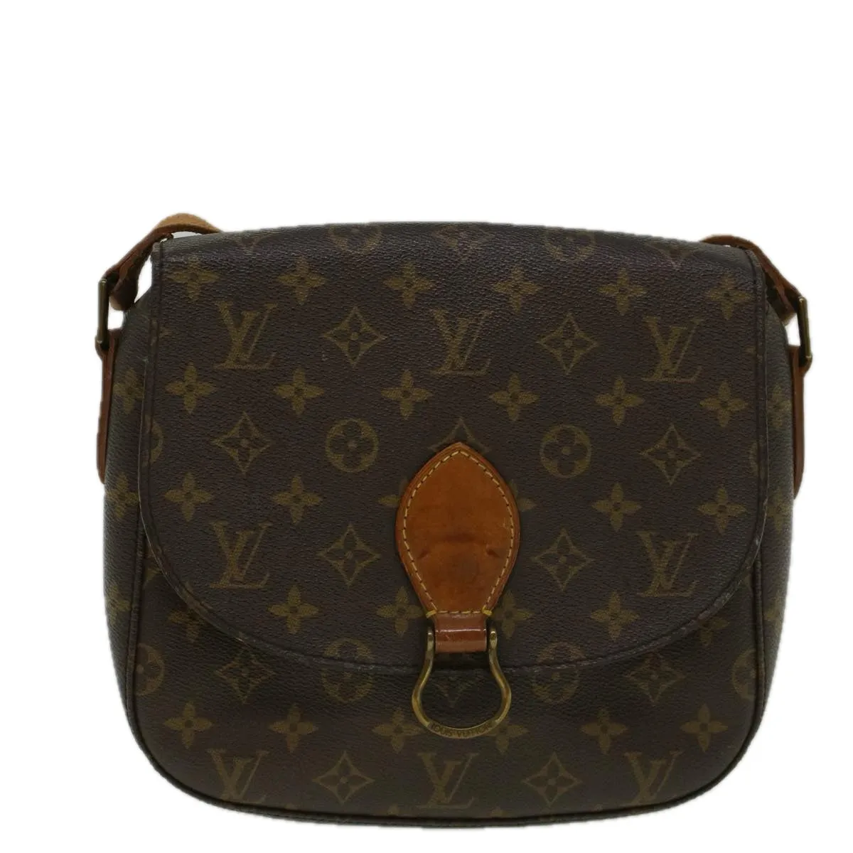 Trendy Inspired Louis Vuitton Monogram Saint Cloud Gm Shoulder Bag M51242 Lv Auth 56851