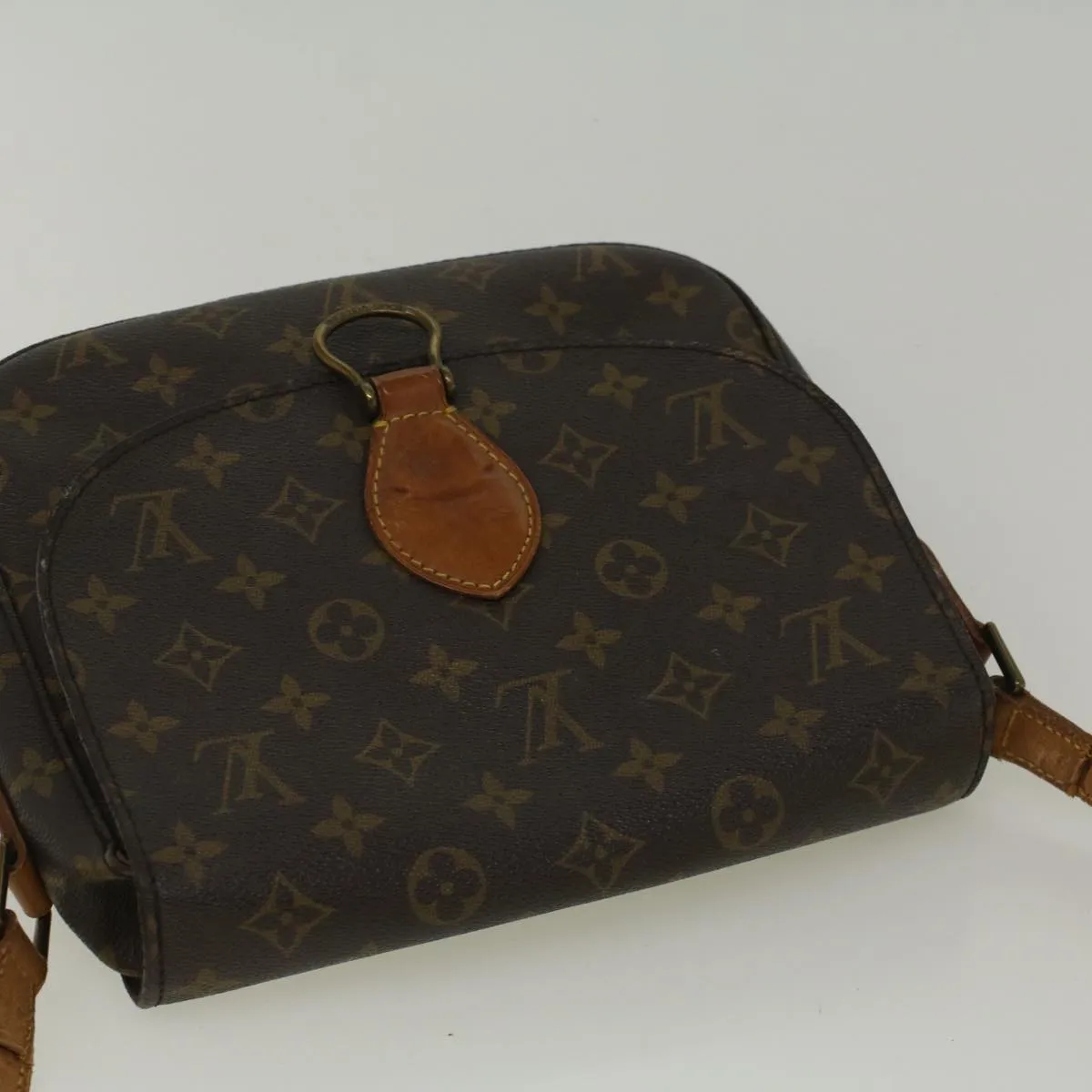 Trendy Inspired Louis Vuitton Monogram Saint Cloud Gm Shoulder Bag M51242 Lv Auth 56851