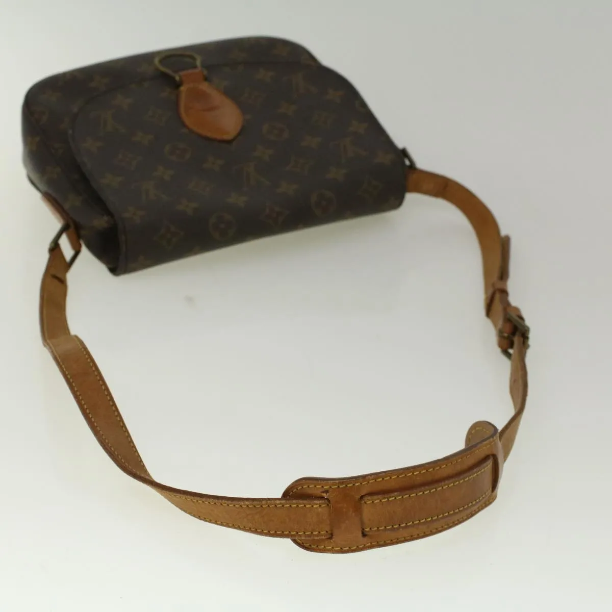 Trendy Inspired Louis Vuitton Monogram Saint Cloud Gm Shoulder Bag M51242 Lv Auth 56851