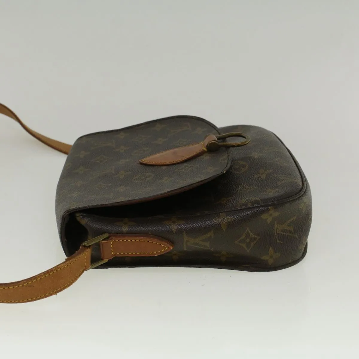 Trendy Inspired Louis Vuitton Monogram Saint Cloud Gm Shoulder Bag M51242 Lv Auth 56851