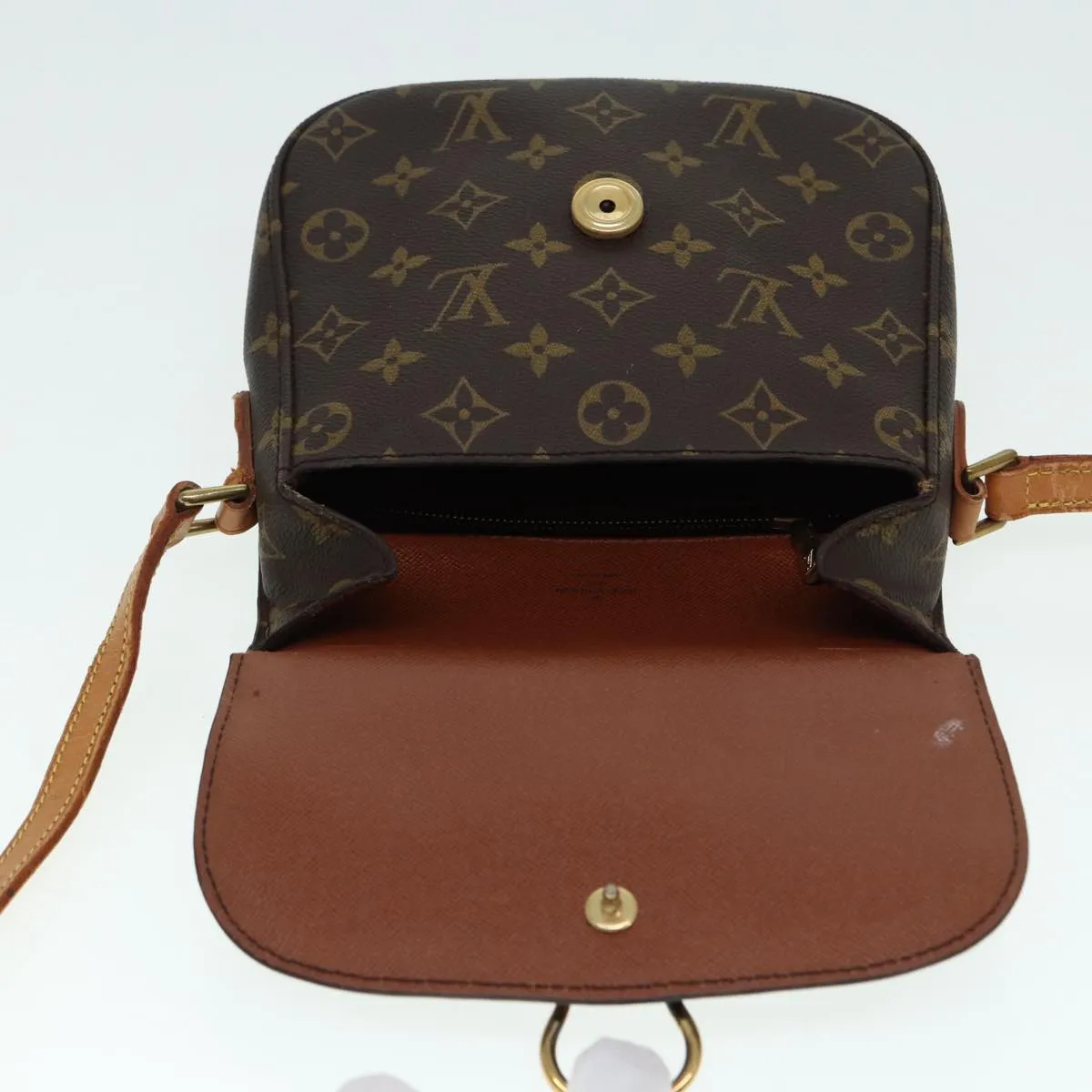 Trendy Inspired Louis Vuitton Monogram Saint Cloud Mm Shoulder Bag M51243 Lv Auth 88396