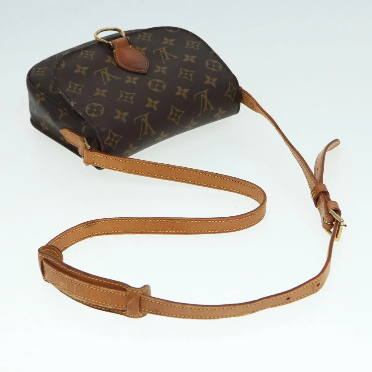 Trendy Inspired Louis Vuitton Monogram Saint Cloud Mm Shoulder Bag M51243 Lv Auth 88396