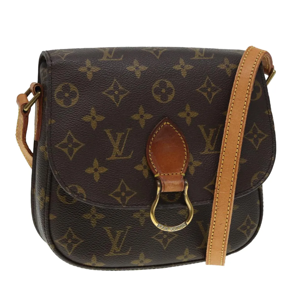 Trendy Inspired Louis Vuitton Monogram Saint Cloud Mm Shoulder Bag M51243 Lv Auth 88396