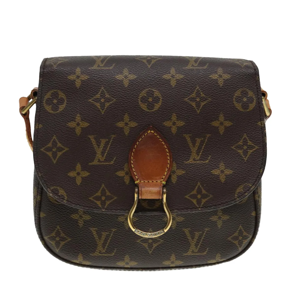 Trendy Inspired Louis Vuitton Monogram Saint Cloud Mm Shoulder Bag M51243 Lv Auth 88396