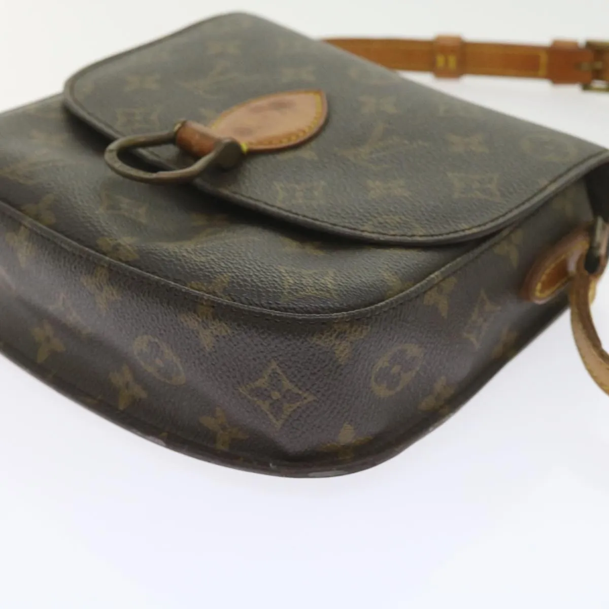 Trendy Inspired Louis Vuitton Monogram Saint Cloud Pm Shoulder Bag M51244 Lv Auth Ki3754