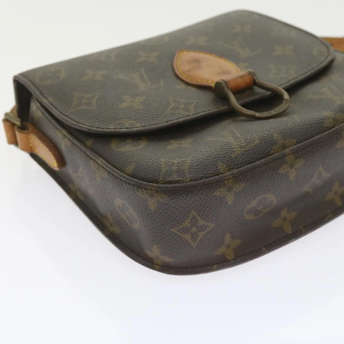 Trendy Inspired Louis Vuitton Monogram Saint Cloud Pm Shoulder Bag M51244 Lv Auth Ki3754