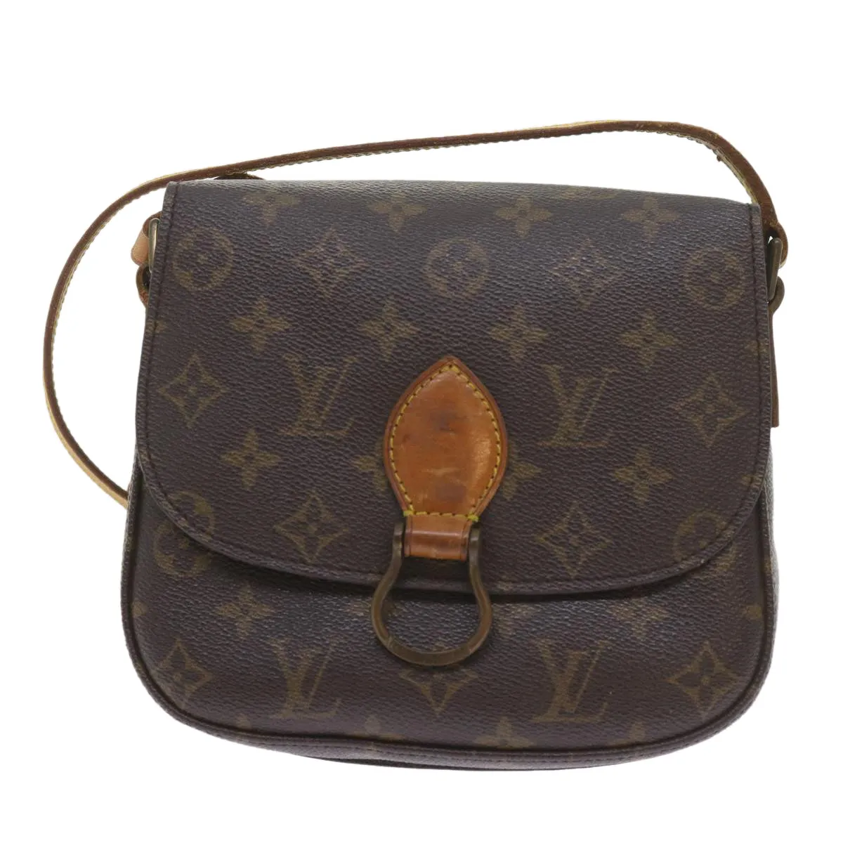 Trendy Inspired Louis Vuitton Monogram Saint Cloud Pm Shoulder Bag M51244 Lv Auth Ki3754