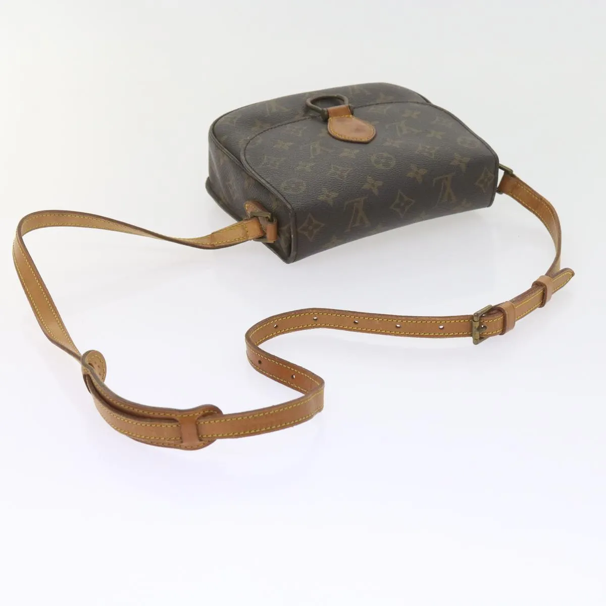 Trendy Inspired Louis Vuitton Monogram Saint Cloud Pm Shoulder Bag M51244 Lv Auth Ki3754