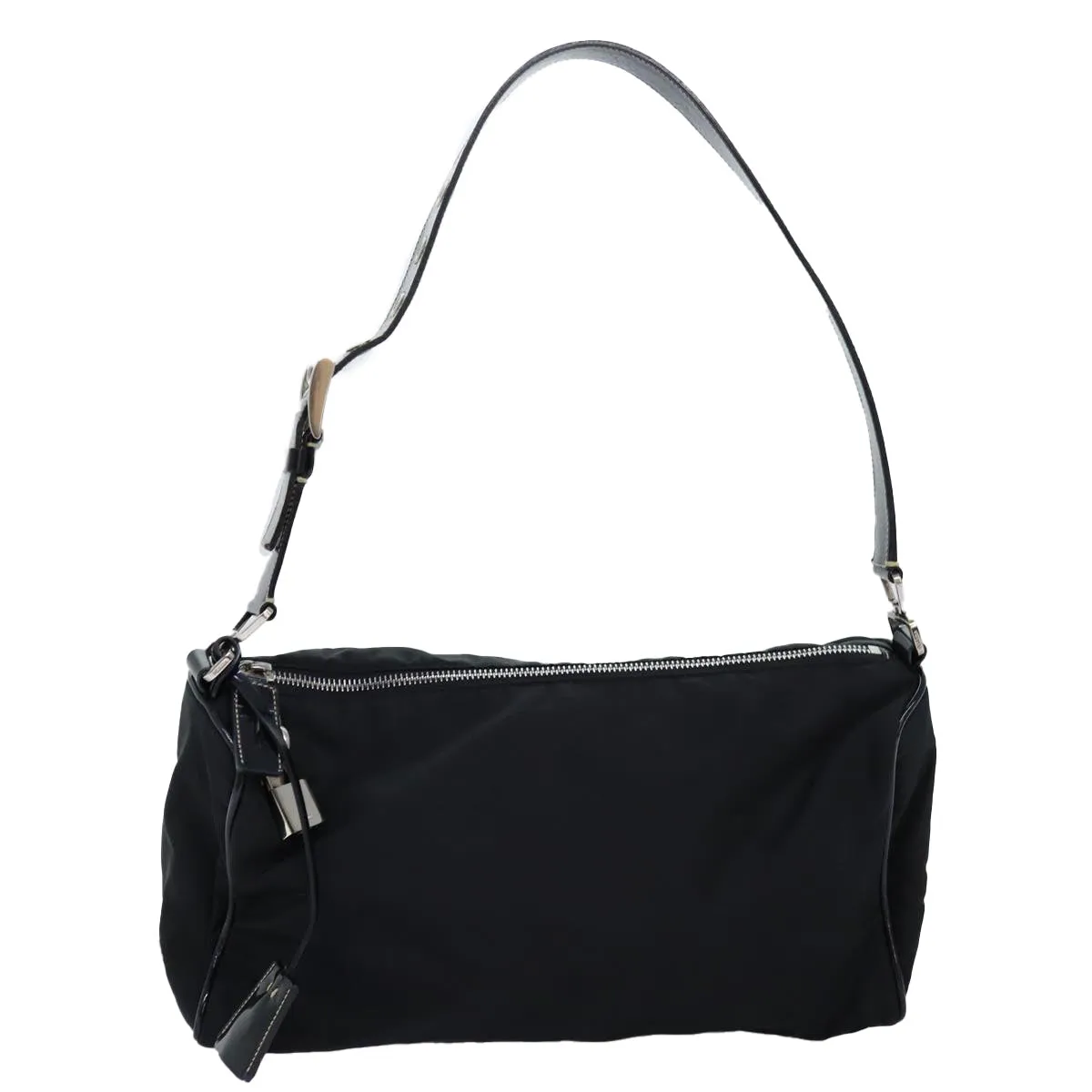 Trendy Inspired Prada Shoulder Bag Nylon Black Auth Am6210