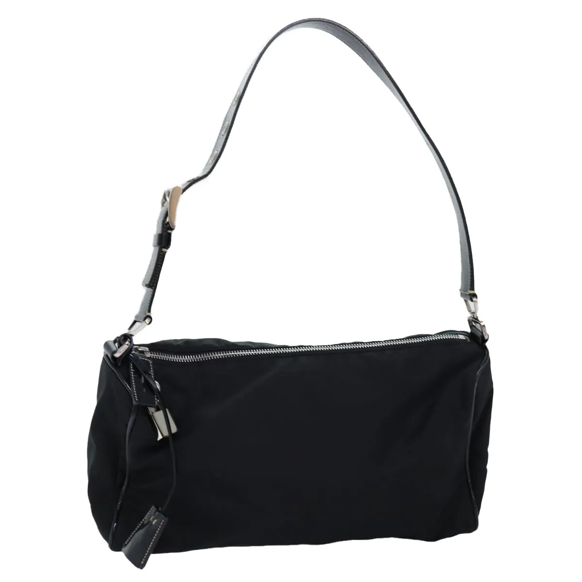 Trendy Inspired Prada Shoulder Bag Nylon Black Auth Am6210