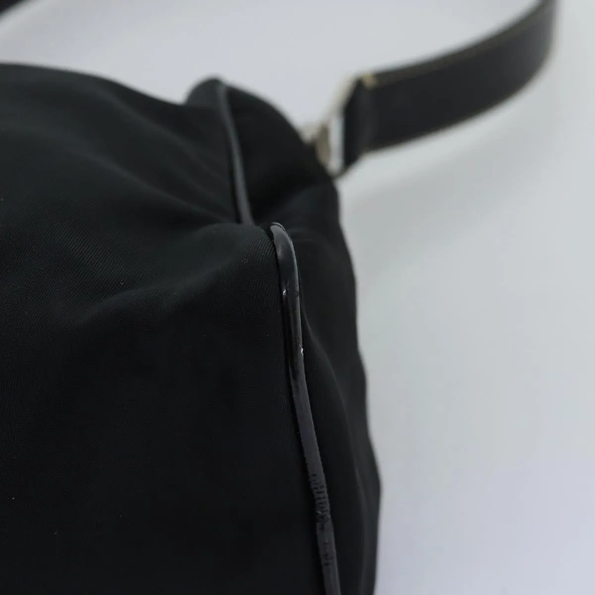Trendy Inspired Prada Shoulder Bag Nylon Black Auth Am6210