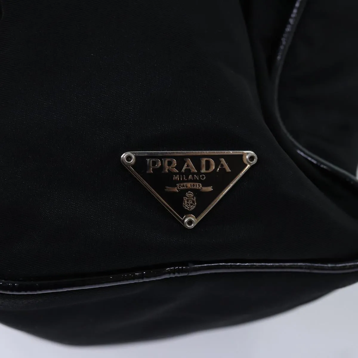 Trendy Inspired Prada Shoulder Bag Nylon Black Auth Am6210
