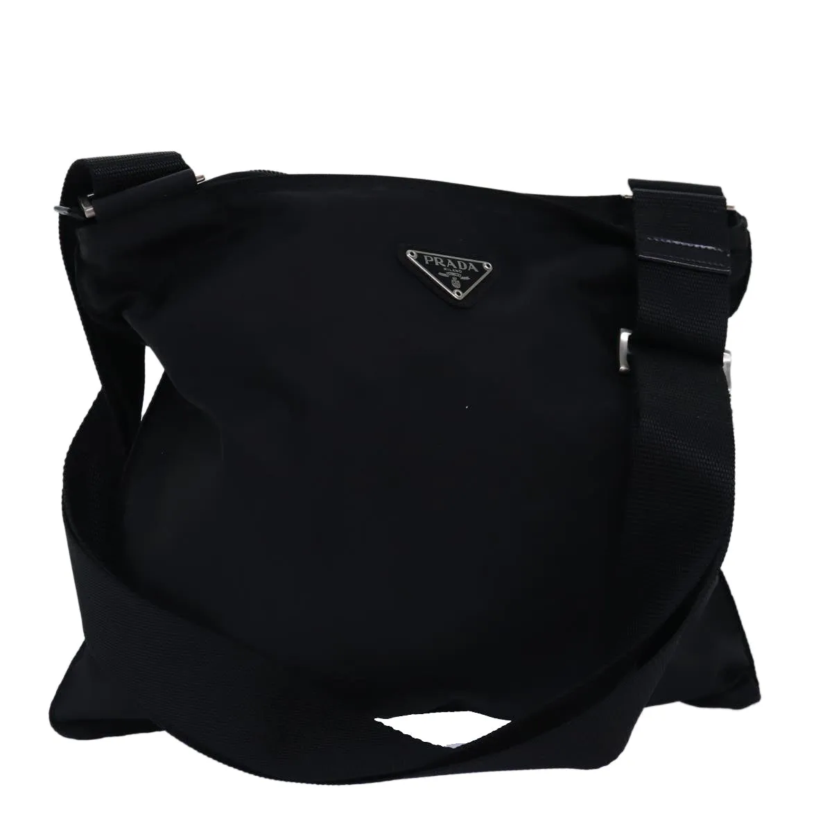 Trendy Inspired Prada Shoulder Bag Nylon Black Auth Ep4231
