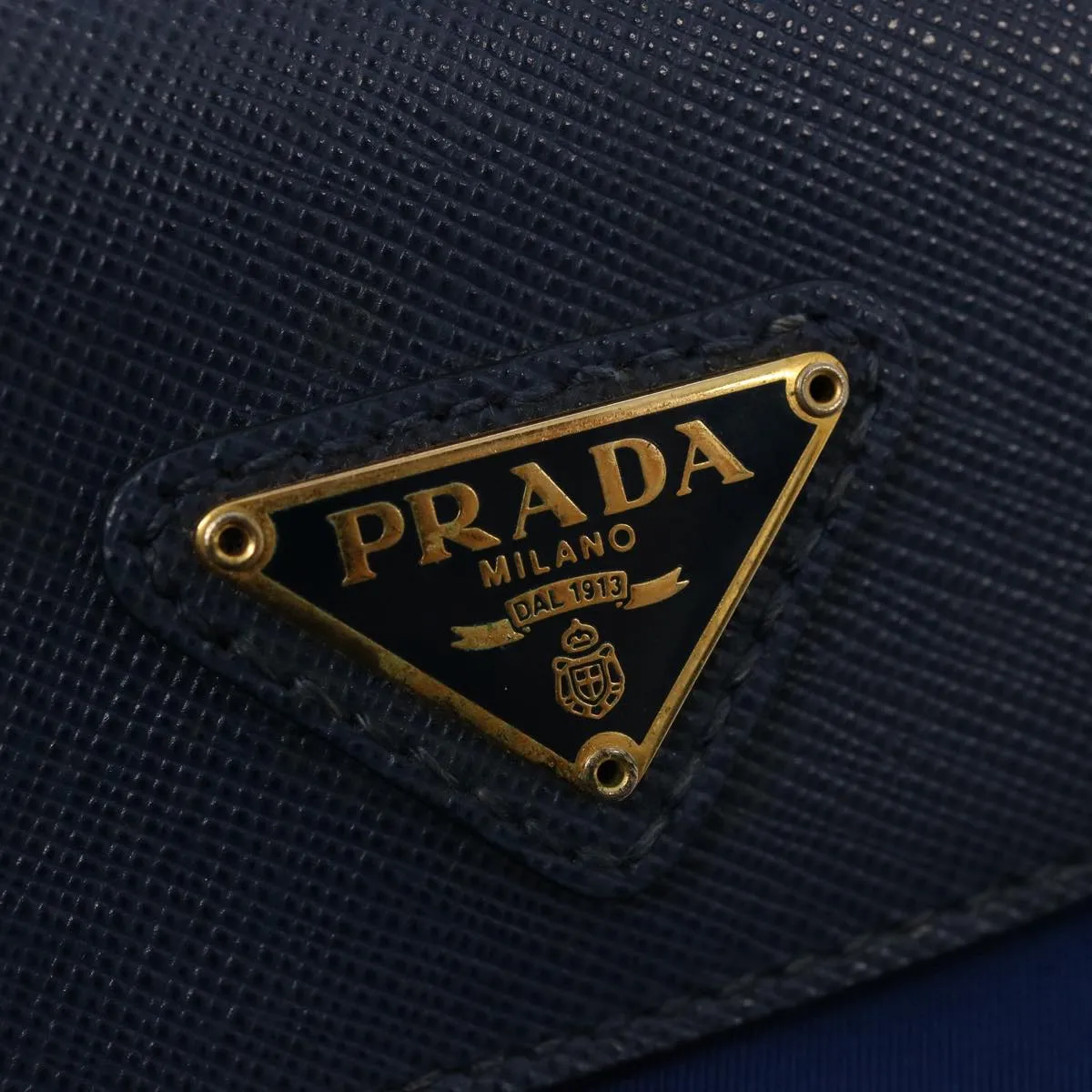 Trendy Inspired Prada Shoulder Bag Nylon Blue Auth 75359