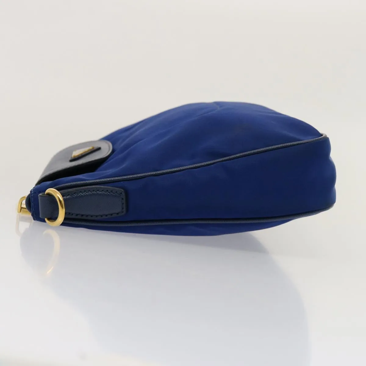 Trendy Inspired Prada Shoulder Bag Nylon Blue Auth 75359