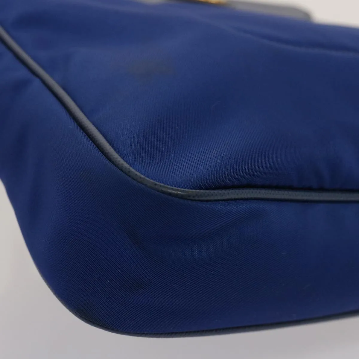 Trendy Inspired Prada Shoulder Bag Nylon Blue Auth 75359