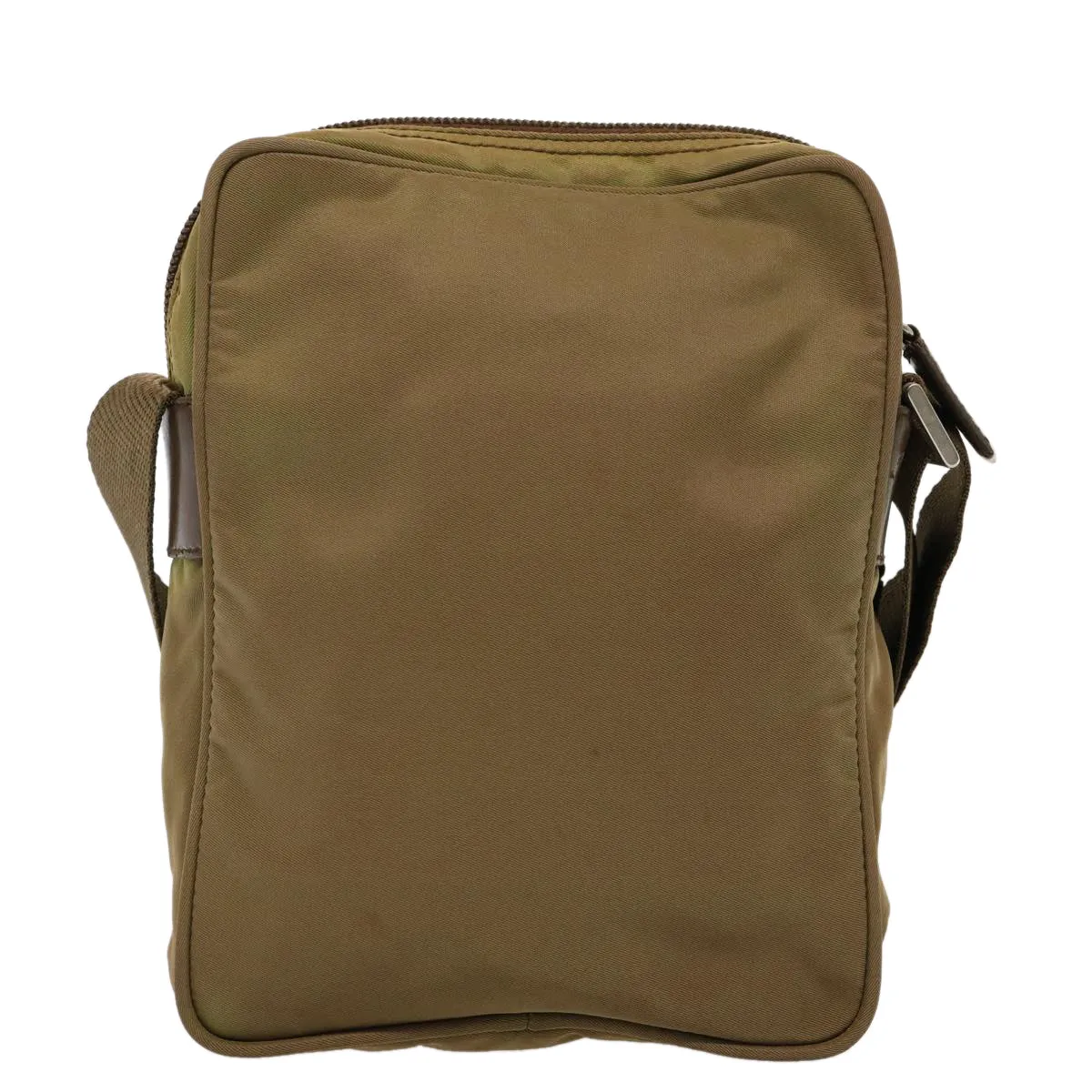 Trendy Inspired Prada Shoulder Bag Nylon Khaki Auth 75573