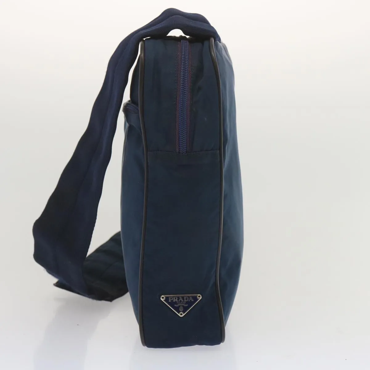 Trendy Inspired Prada Shoulder Bag Nylon Navy Auth Hk1116