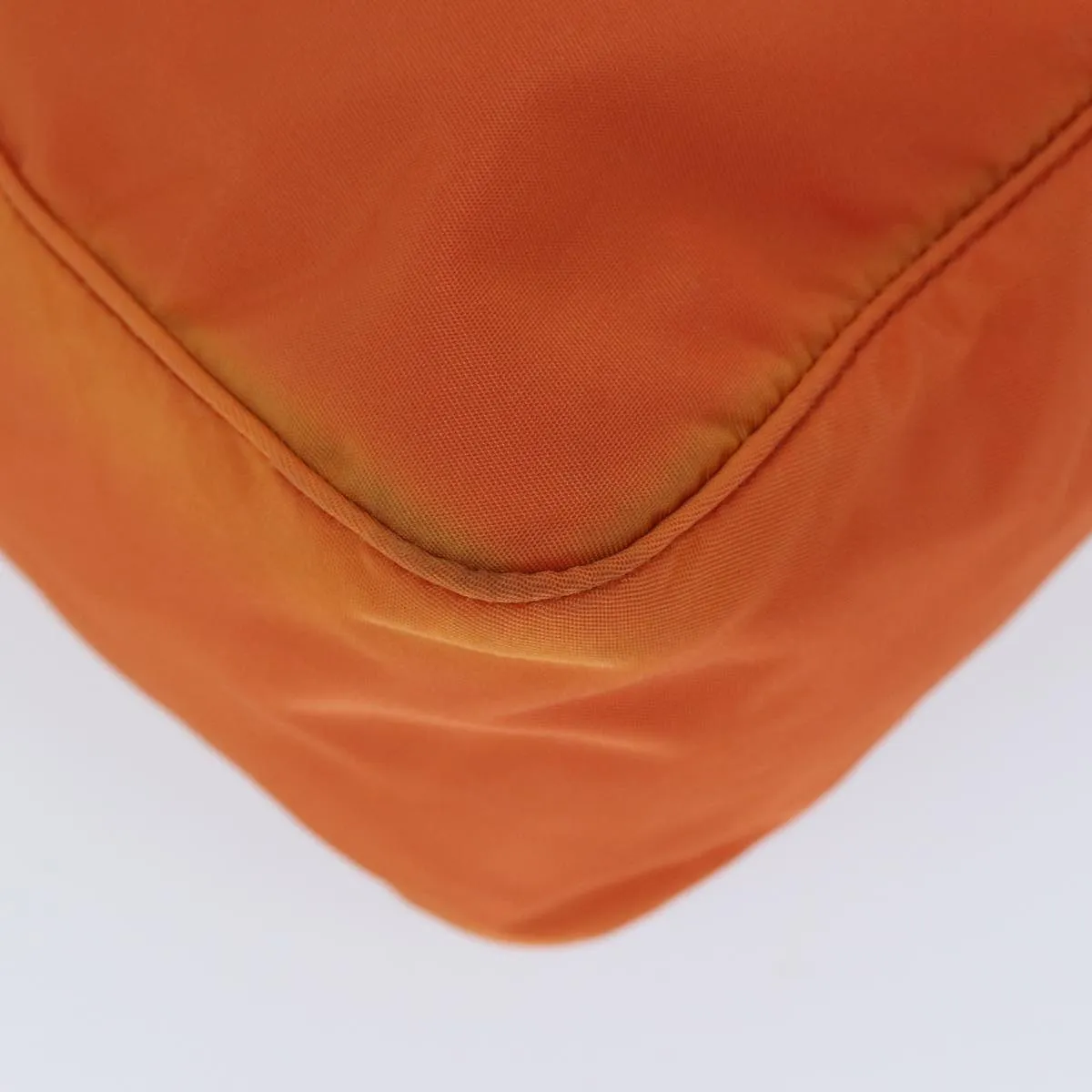 Trendy Inspired Prada Shoulder Bag Nylon Orange Auth 74735