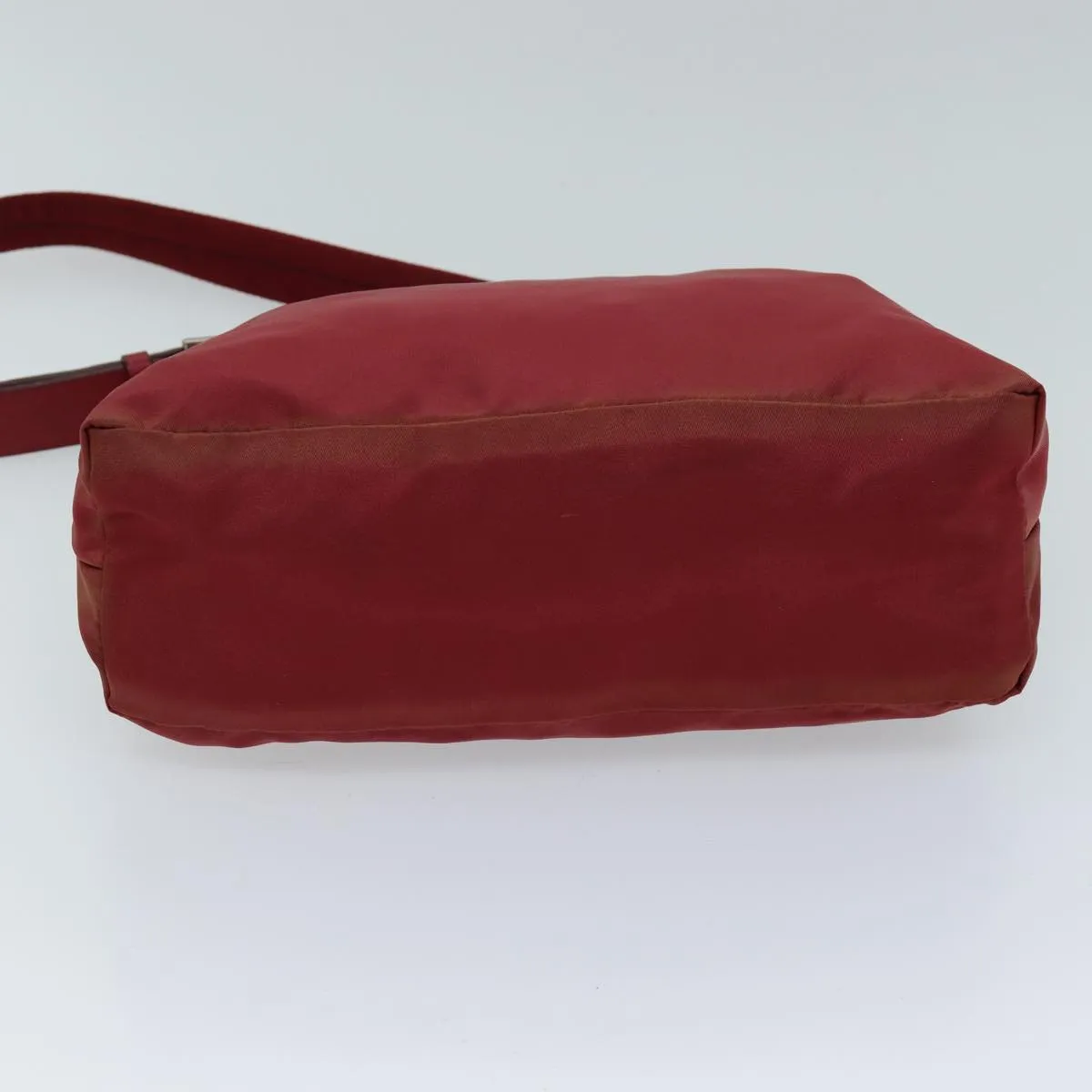 Trendy Inspired Prada Shoulder Bag Nylon Red Auth 73100