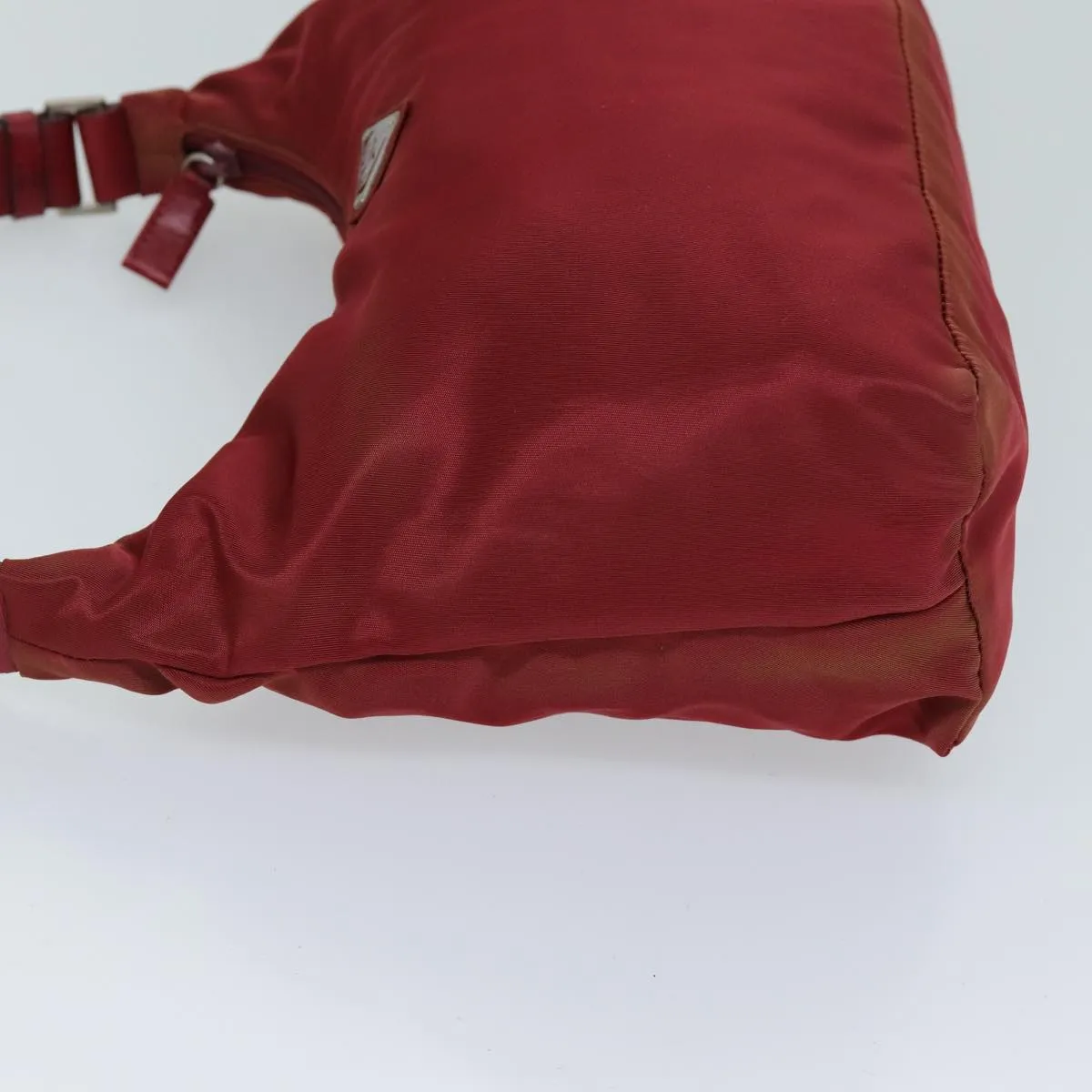 Trendy Inspired Prada Shoulder Bag Nylon Red Auth 73100