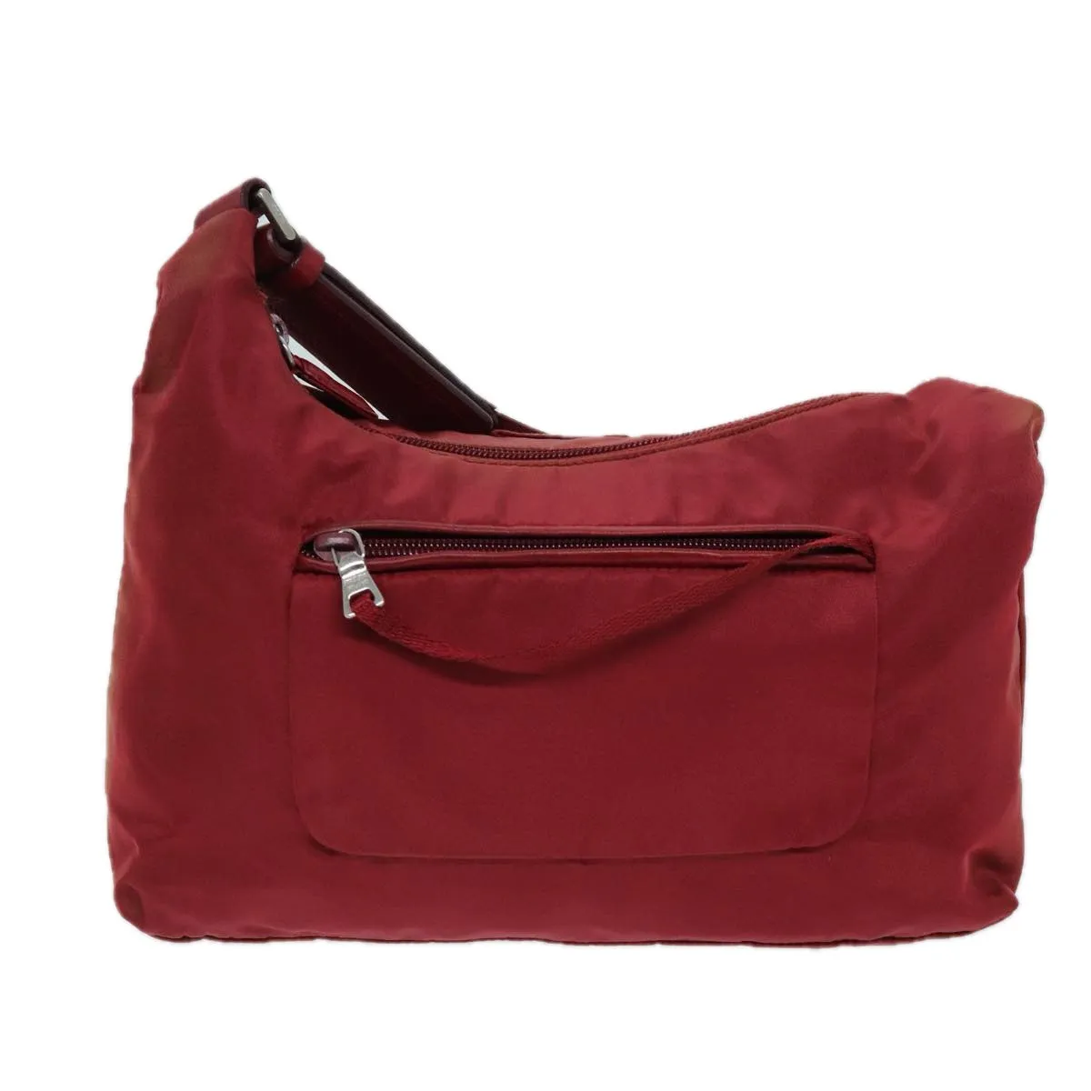 Trendy Inspired Prada Shoulder Bag Nylon Red Auth 73100