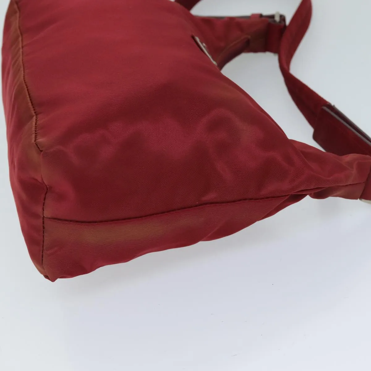 Trendy Inspired Prada Shoulder Bag Nylon Red Auth 73100