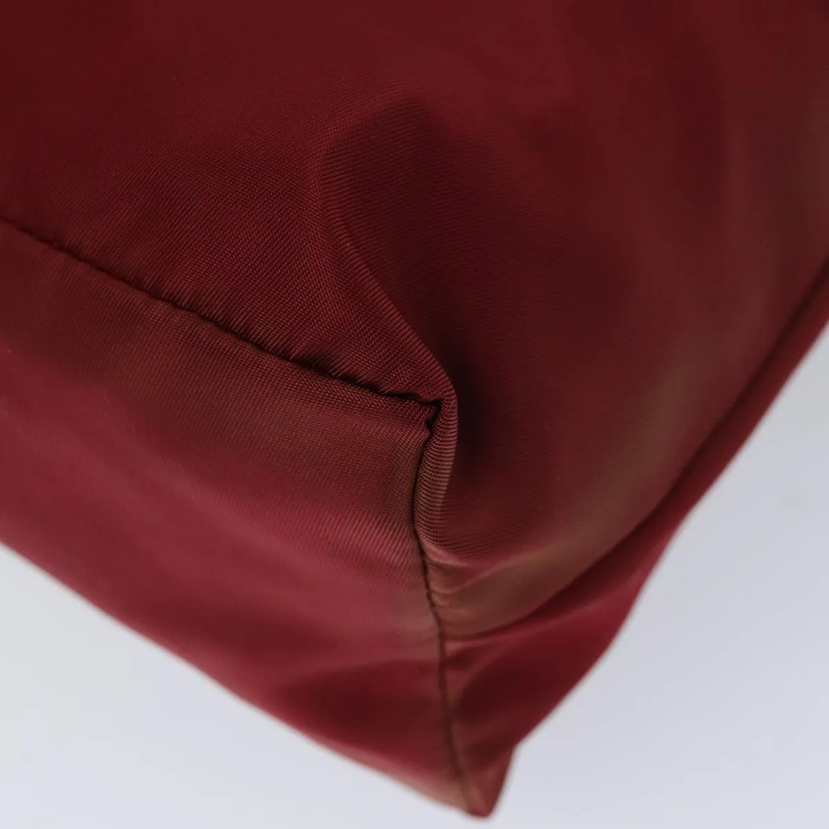 Trendy Inspired Prada Shoulder Bag Nylon Red Auth 73100