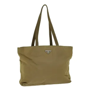 Trendy Inspired Prada Tote Bag Nylon Beige Auth 75582