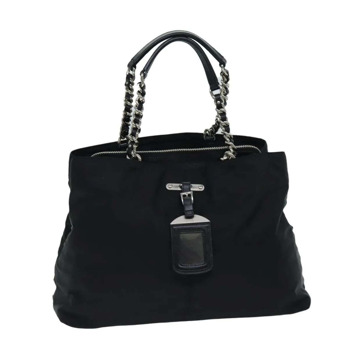 Trendy Inspired Prada Tote Bag Nylon Black Auth 75367