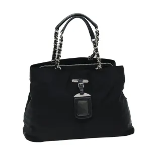 Trendy Inspired Prada Tote Bag Nylon Black Auth 75367