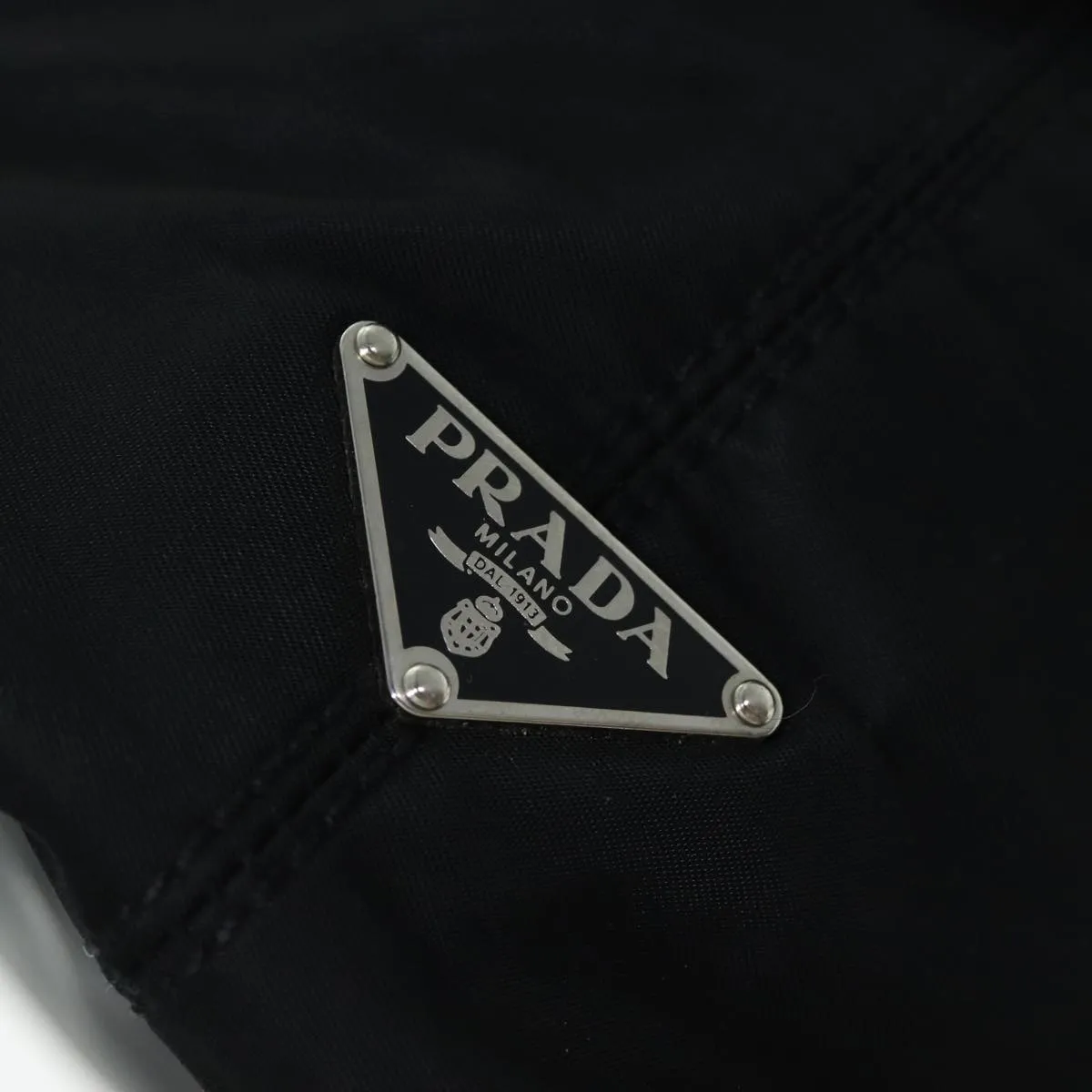 Trendy Inspired Prada Tote Bag Nylon Black Auth 75367
