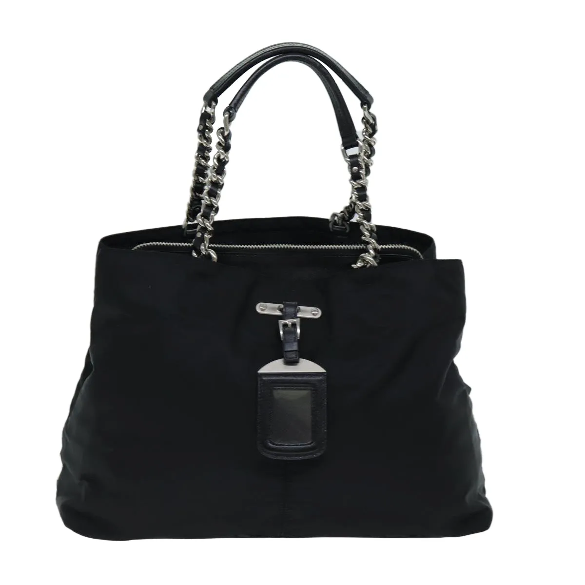 Trendy Inspired Prada Tote Bag Nylon Black Auth 75367