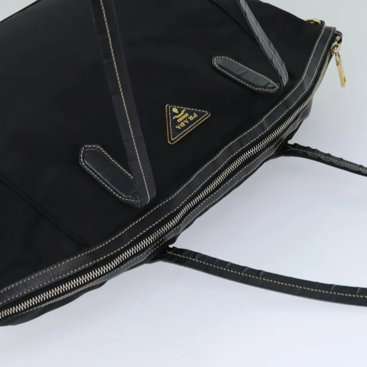 Trendy Inspired Prada Tote Bag Nylon Black Auth Bs14999