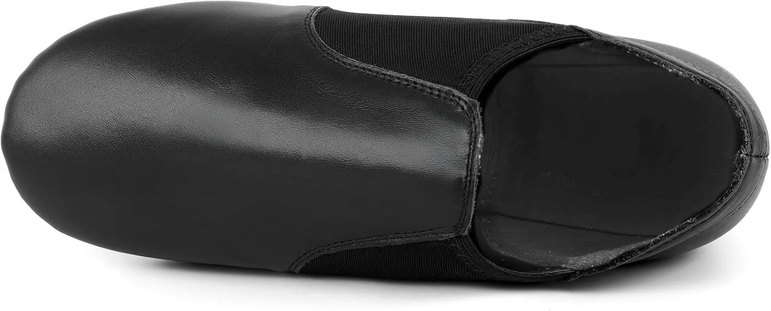 Unisex Jazz Shoe Leather Upper Women and Men's Slip-on Dance Shoes