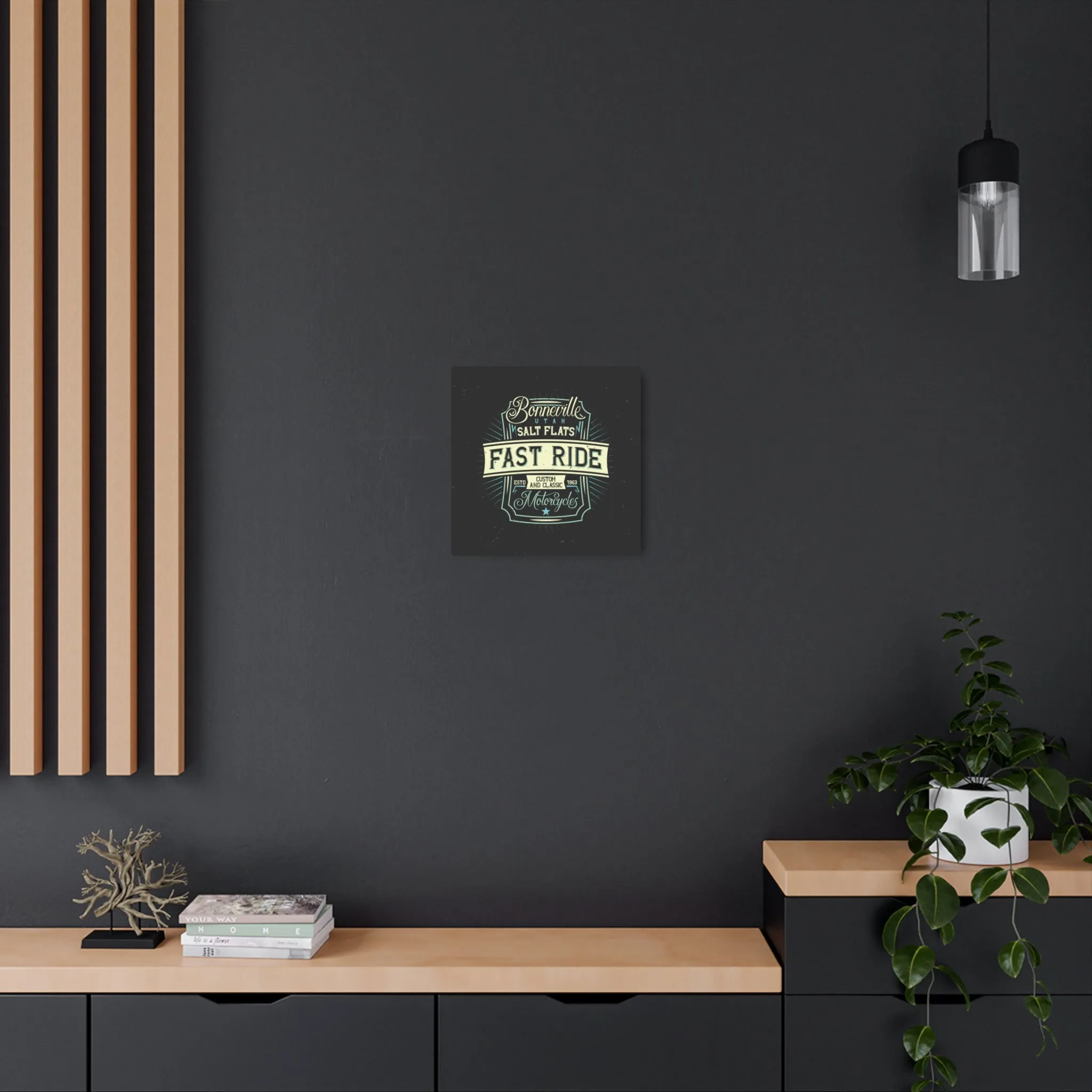 Utah Salt Flats - Metal Art Sign