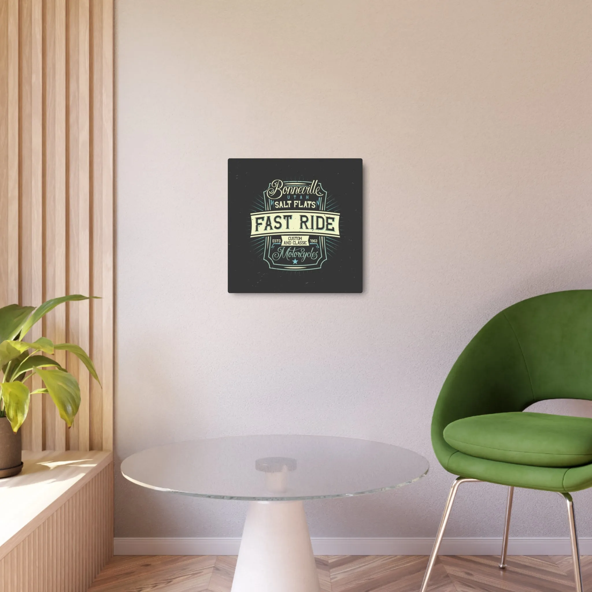 Utah Salt Flats - Metal Art Sign