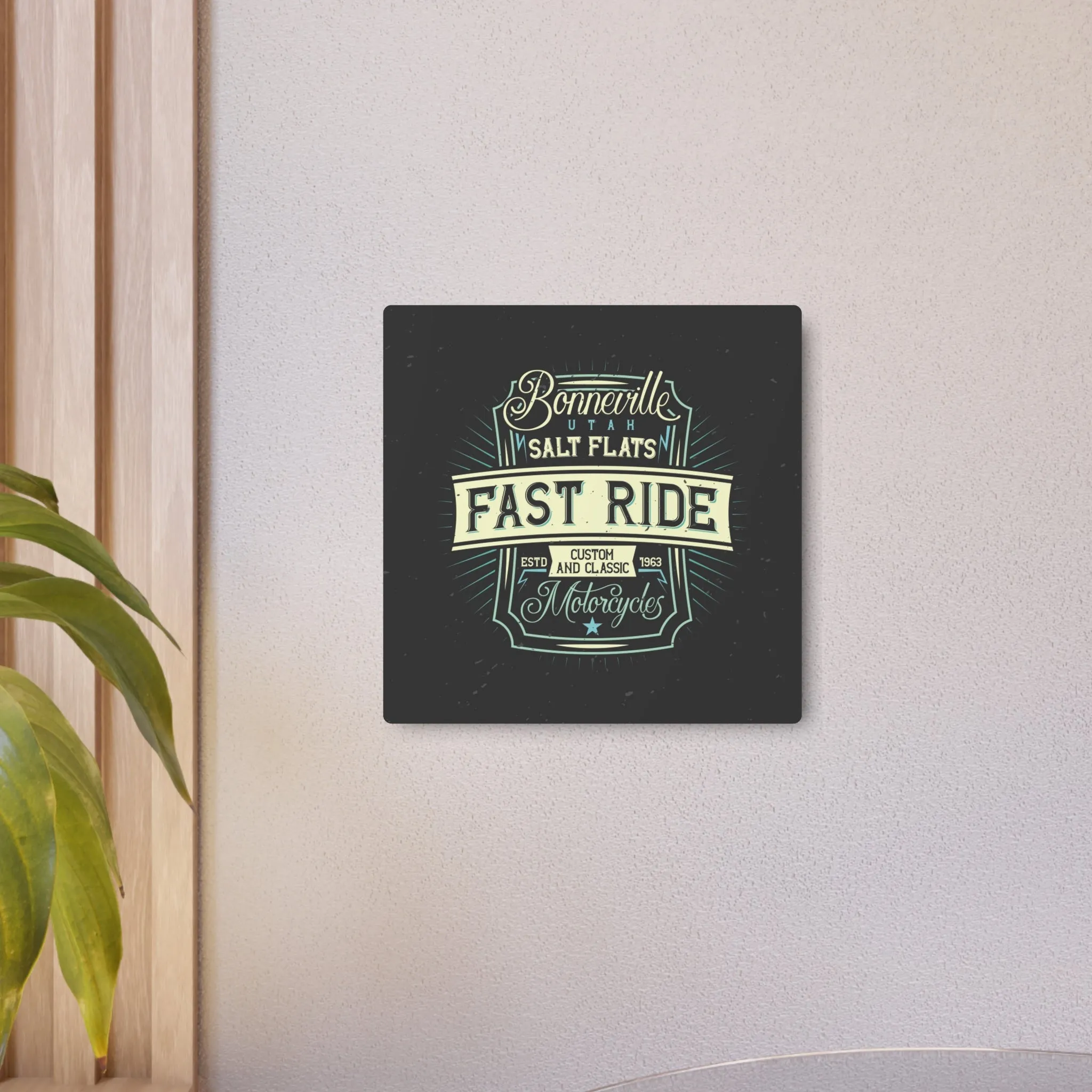 Utah Salt Flats - Metal Art Sign