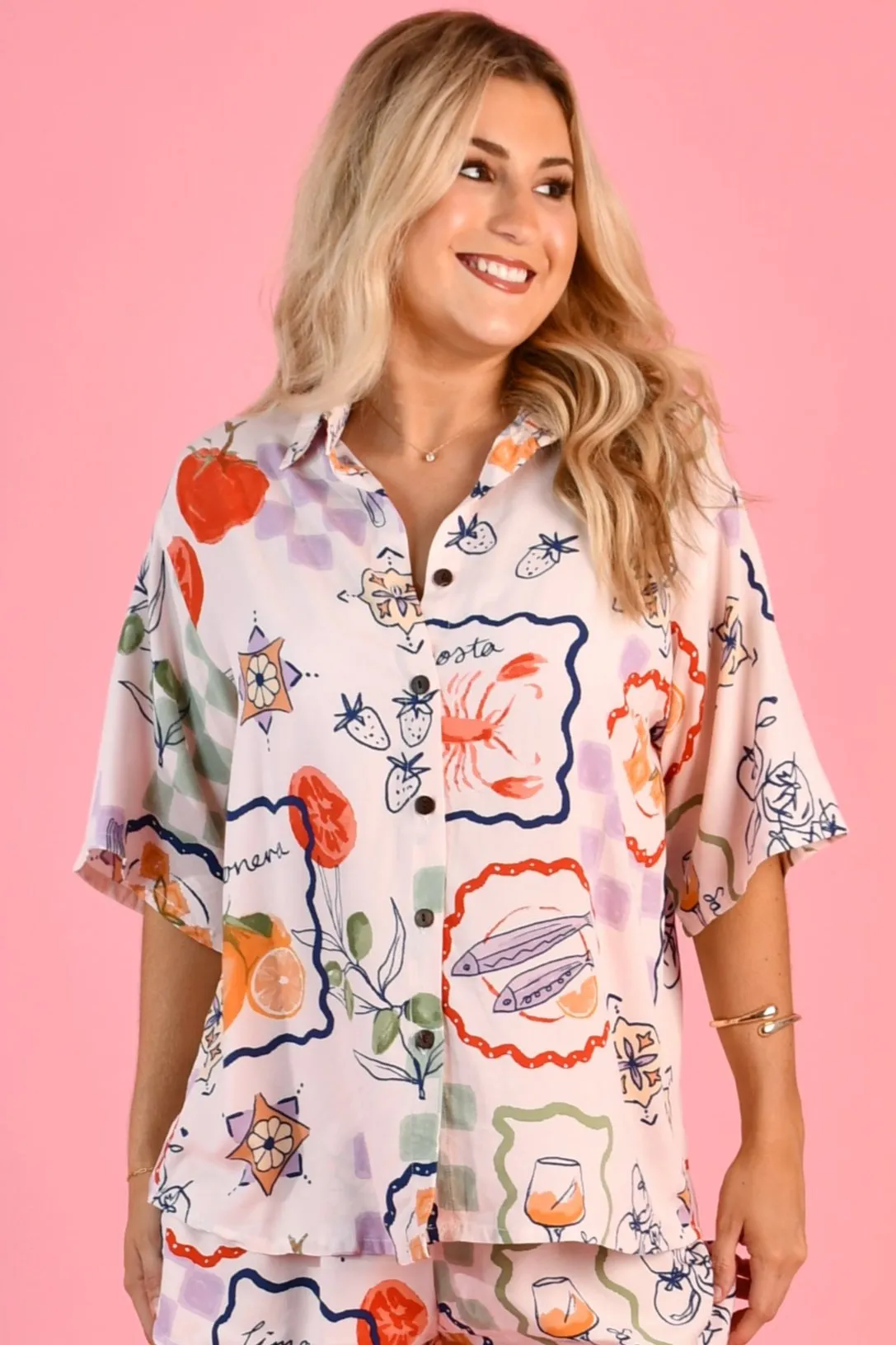 VGLT132 - YACHT SHIRT - POSITANO PICNIC WHITE