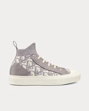 Walk'N'Dior Gray Dior Oblique Technical Mesh Low Top Sneakers