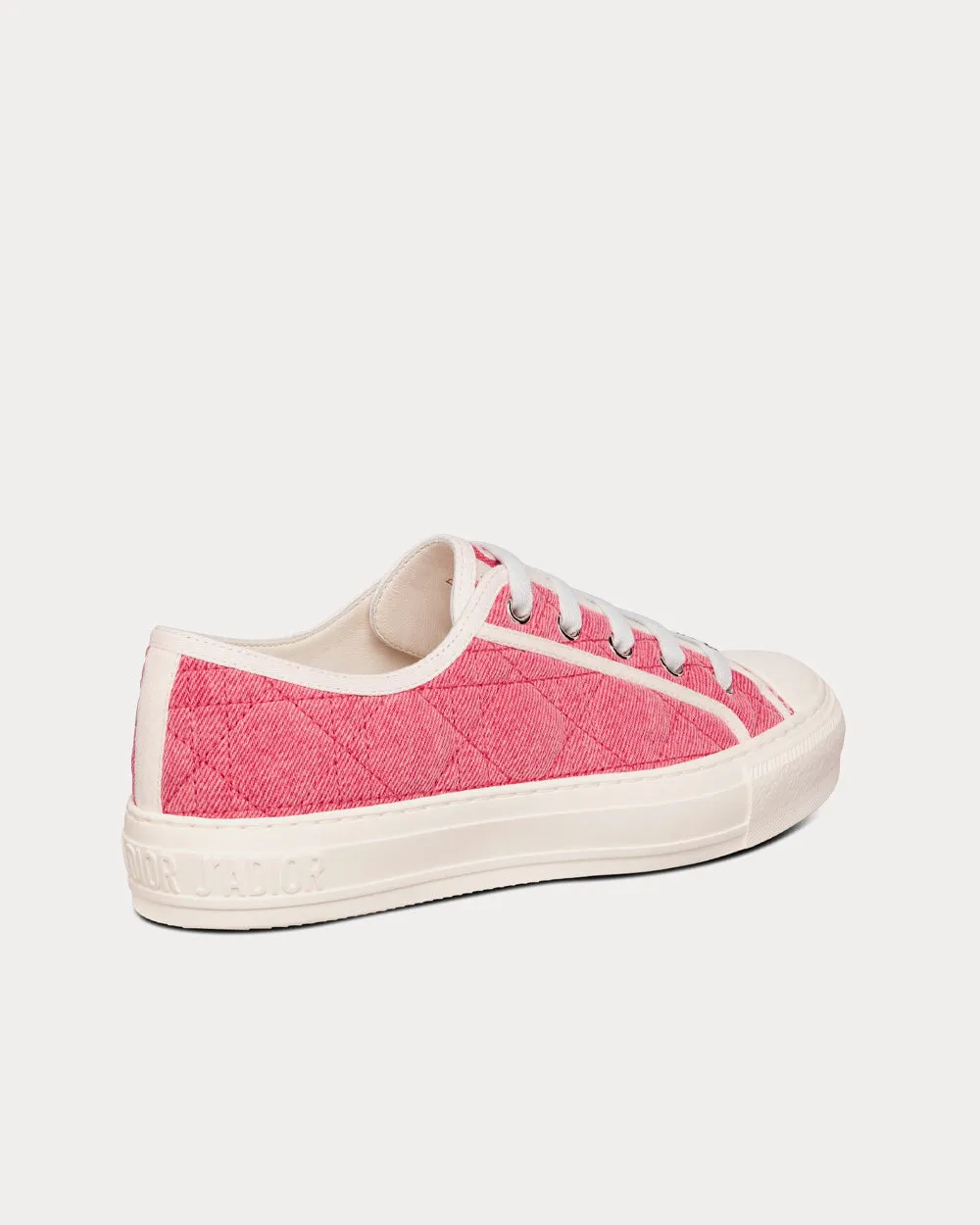 Walk'n'Dior Pink Faded Cannage Denim Embroidery Low Top Sneakers