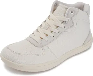 WHITIN Women's High-Top Canvas Minimalist Barefoot Shoes   Wide Toe Box   Zero Drop