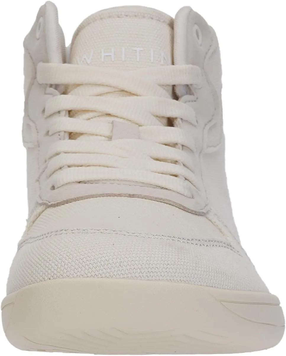 WHITIN Women's High-Top Canvas Minimalist Barefoot Shoes   Wide Toe Box   Zero Drop