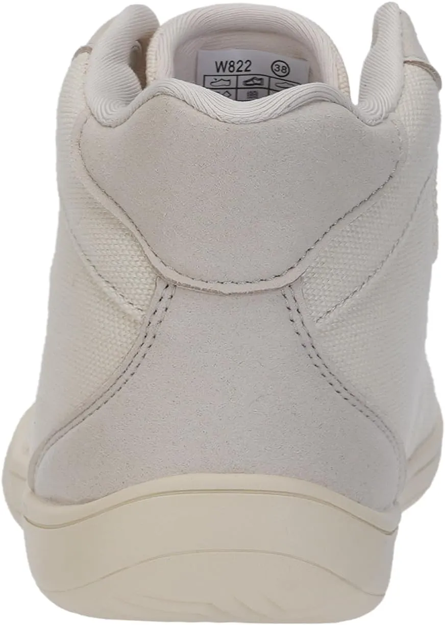 WHITIN Women's High-Top Canvas Minimalist Barefoot Shoes   Wide Toe Box   Zero Drop