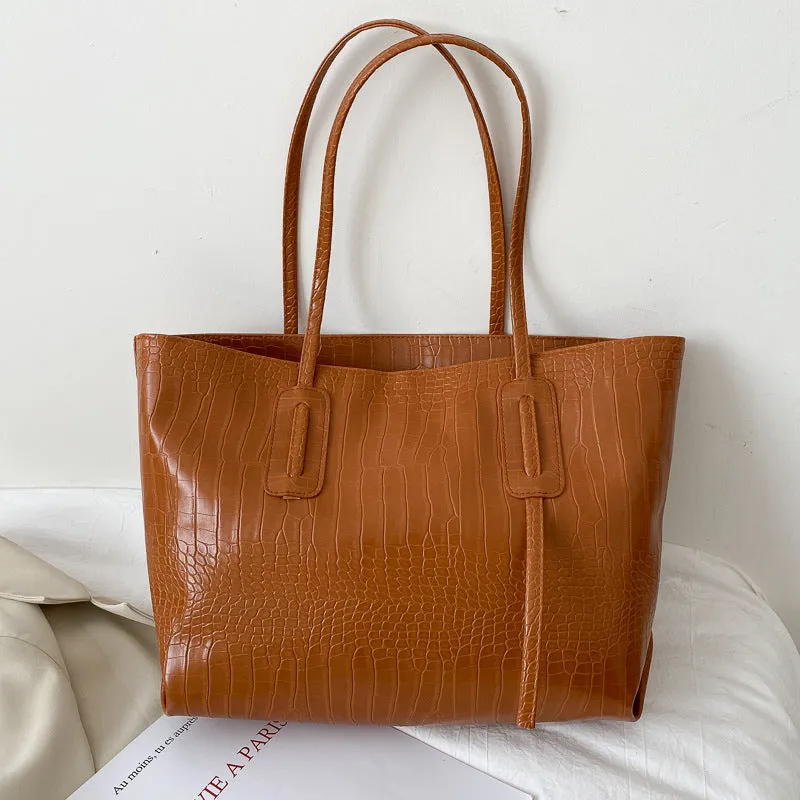 Wholesale Simple Large Capacity Trendy Fashion Versatile Internet Celebrity Handbill Shoulder Bags