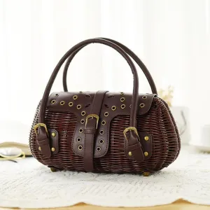 Women Bags Luxury Bamboo Handbag