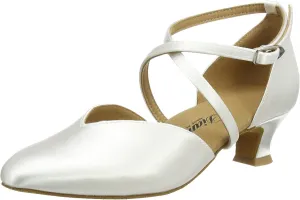 Women's Ballroom Dance Shoes, White, 8 us
