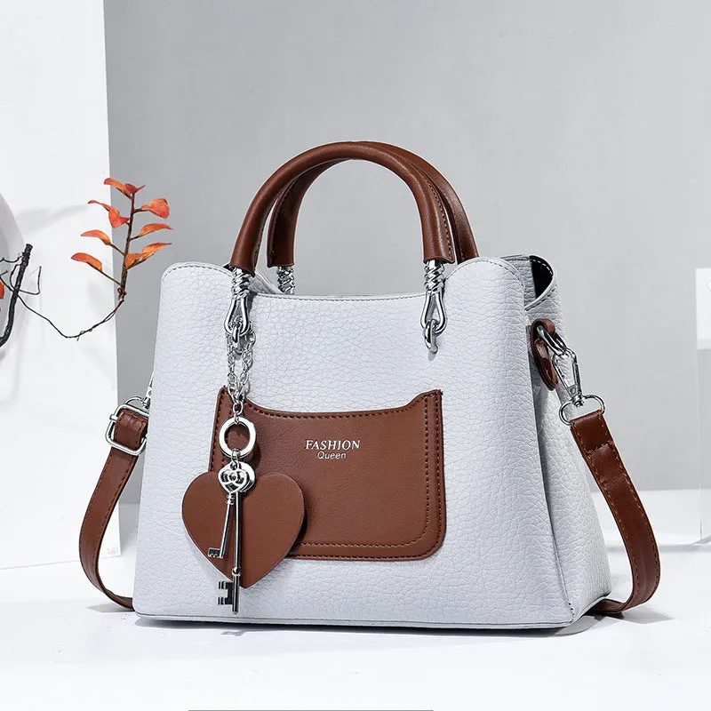 Women's Leathe Trendy Hand & Shoulder Bag